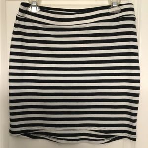 Striped H&M Mini Skirt
